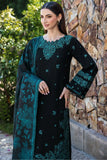 3 Piece Unstitched Heavy Embroidered Dhanak Suit ( Printed Woolen Shawl )