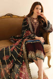 3 Piece Unstitched Heavy Embroidered Velvet Suit ( Heavy Embroidered Organza Dupatta )