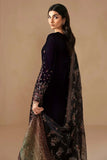 3 Piece Unstitched Heavy Embroidered Velvet Suit ( Heavy Embroidered Organza Dupatta )