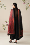 3 Piece Unstitched Heavy Embroidered Dhanak Suit ( Printed Woolen Shawl )
