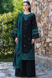 3 Piece Unstitched Heavy Embroidered Dhanak Suit ( Printed Woolen Shawl )