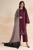 3 Piece Unstitched Heavy Embroidered Dhanak Suit ( Full Embroidered Dhanak Wool Shawl )