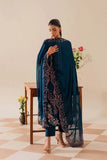 3 Piece Unstitched Heavy Embroidered Chickan Kari Dhanak Suit ( Four-sided Ready to Wear Embroidered Dhanak Shawl )