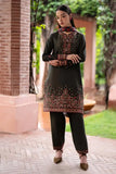3 Piece Unstitched Heavy Embroidered Dhanak Suit ( Printed Woolen Shawl )