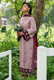 3 Piece Unstitched Heavy Embroidered Dhanak Suit ( Printed Woolen Shawl )