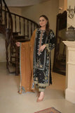 3 Piece Unstitched Heavy Embroidered Dhanak Suit ( Four-sided Ready to Wear Embroidered Dhanak Shawl )