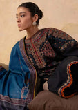 3 Piece Unstitched Heavy Embroidered Dhanak Suit ( Printed Woolen Shawl )