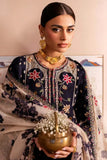 3 Piece Unstitched Heavy Embroidered Dhanak Suit ( Printed Woolen Shawl )
