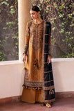 3 Piece Unstitched Heavy Embroidered Dhanak Suit ( Four-sided Embroidered Dhanak Wool Shawl )