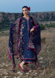 3 Piece Unstitched Heavy Embroidered Dhanak Suit ( Four-sided Embroidered Chiffon Dupatta )