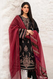 3 Piece Unstitched Heavy Embroidered Dhanak Suit ( Printed Woolen Shawl )