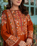 3 Piece Unstitched Heavy Embroidered Dhanak Suit ( Full Embroidered Dhanak Shawl )