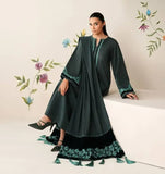 3 Piece Unstitched Heavy Embroidered Dhanak Suit ( Full Embroidered Dhanak Shawl )