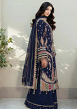 3 Piece Unstitched Heavy Embroidered Dhanak Suit ( Four-sided Embroidered Chiffon Dupatta )