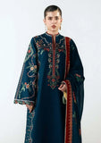 3 Piece Unstitched Heavy Embroidered Dhanak Suit ( Printed Woolen Shawl )