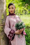 3 Piece Unstitched Heavy Embroidered Dhanak Suit ( Printed Woolen Shawl )
