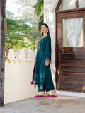 3 Piece Unstitched Heavy Embroidered Dhanak Suit ( Printed Woolen Shawl )