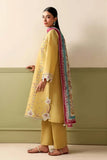 3 Piece Unstitched Heavy Embroidered Dhanak Suit ( Printed Woolen Shawl )