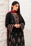 3 Piece Unstitched Heavy Embroidered Dhanak Suit ( Printed Woolen Shawl )