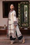 3 Piece Unstitched Heavy Embroidered Dhanak Suit ( Printed Woolen Shawl )