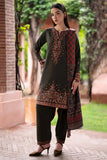 3 Piece Unstitched Heavy Embroidered Dhanak Suit ( Printed Woolen Shawl )