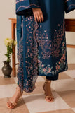 3 Piece Unstitched Heavy Embroidered Chickan Kari Dhanak Suit ( Four-sided Ready to Wear Embroidered Dhanak Shawl )
