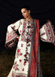 3 Piece Unstitched Heavy Embroidered Dhanak Suit ( Printed Woolen Shawl )