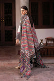 3 Piece Unstitched Heavy Embroidered Dhanak Suit ( Printed Woolen Shawl )