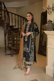 3 Piece Unstitched Heavy Embroidered Dhanak Suit ( Four-sided Ready to Wear Embroidered Dhanak Shawl )