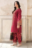 3 Piece Unstitched Heavy Embroidered Dhanak Suit ( Printed Woolen Shawl )