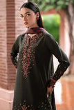 3 Piece Unstitched Heavy Embroidered Dhanak Suit ( Printed Woolen Shawl )