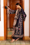 3 Piece Unstitched Heavy Embroidered Dhanak Suit ( Printed Woolen Shawl )