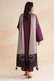 3 Piece Unstitched Heavy Embroidered Dhanak Suit ( Full Embroidered Dhanak Wool Shawl )