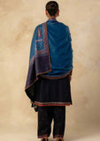 3 Piece Unstitched Heavy Embroidered Dhanak Suit ( Printed Woolen Shawl )