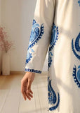 3 Piece Unstitched Heavy Embroidered Dhanak Suit ( Printed Woolen Shawl )