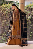 3 Piece Unstitched Heavy Embroidered Dhanak Suit ( Four-sided Embroidered Dhanak Wool Shawl )