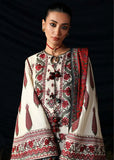 3 Piece Unstitched Heavy Embroidered Dhanak Suit ( Printed Woolen Shawl )