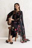 3 Piece Unstitched Heavy Embroidered Dhanak Suit ( Printed Woolen Shawl )