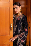 3 Piece Unstitched Heavy Embroidered Dhanak Suit ( Printed Woolen Shawl )