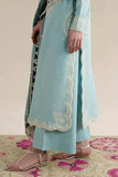 3 Piece Unstitched Heavy Embroidered Dhanak Suit ( Four-sided Ready to Wear Embroidered Dhanak Shawl )