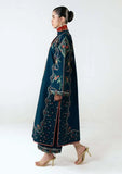 3 Piece Unstitched Heavy Embroidered Dhanak Suit ( Printed Woolen Shawl )