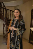 3 Piece Unstitched Heavy Embroidered Dhanak Suit ( Four-sided Ready to Wear Embroidered Dhanak Shawl )