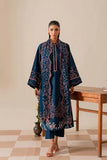 3 Piece Unstitched Heavy Embroidered Chickan Kari Dhanak Suit ( Four-sided Ready to Wear Embroidered Dhanak Shawl )