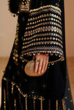 3 Piece Unstitched Heavy Embroidered Velvet Suit ( Ready To Wear Four-sided Embroidered Chiffon )