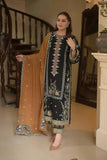 3 Piece Unstitched Heavy Embroidered Dhanak Suit ( Four-sided Ready to Wear Embroidered Dhanak Shawl )
