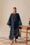 3 Piece Unstitched Heavy Embroidered Chickan Kari Dhanak Suit ( Four-sided Ready to Wear Embroidered Dhanak Shawl )