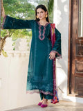3 Piece Unstitched Heavy Embroidered Dhanak Suit ( Printed Woolen Shawl )