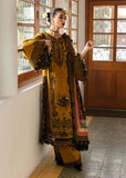 3 Piece Unstitched Heavy Embroidered Dhanak Suit ( Printed Woolen Shawl )