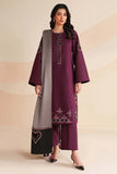 3 Piece Unstitched Heavy Embroidered Dhanak Suit ( Full Embroidered Dhanak Wool Shawl )