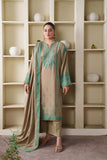3 Piece Unstitched Heavy Embroidered Dhanak Suit ( Four-sided Embroidered Dhanak Shawl )